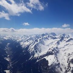 Flugwegposition um 12:30:12: Aufgenommen in der Nähe von Gemeinde Kappl, Österreich in 3075 Meter